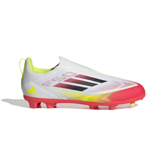 Scarpe da calcio F50 League Laceless Firm/Multi-Ground Kids